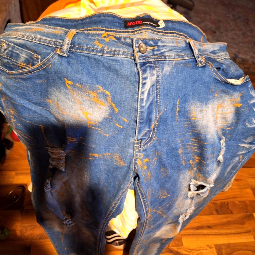 Mystiq Distressed Womens Jeans Size 21